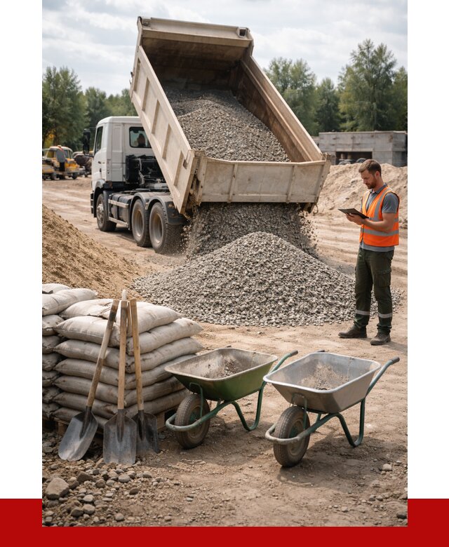 Доставка нерудных материалов в Петрозаводске от 1218 руб. | ПРОНЕРУДПтр