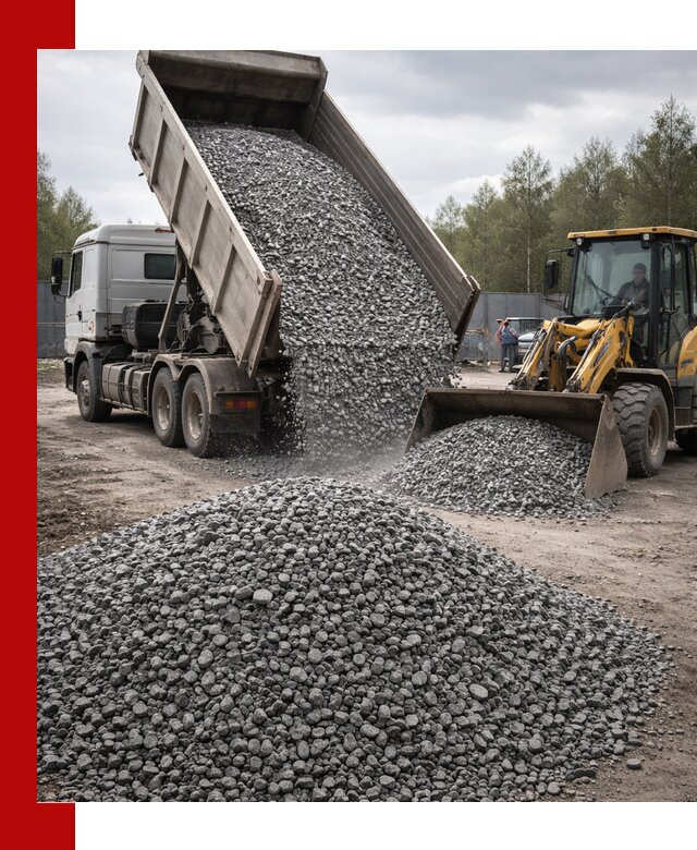 Доставка и продажа щебня гранитного в Петрозаводске
