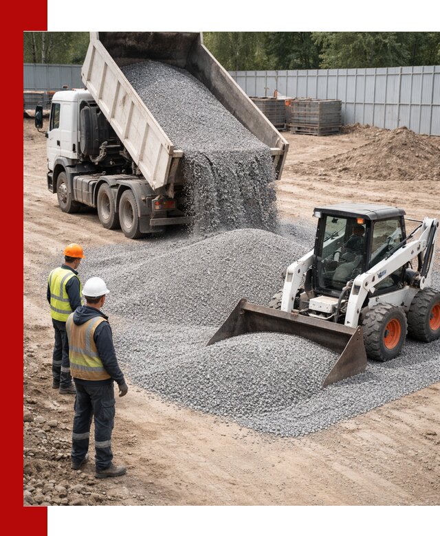 Доставка и продажа гранитного щебня фракции 0-5 в Петрозаводске