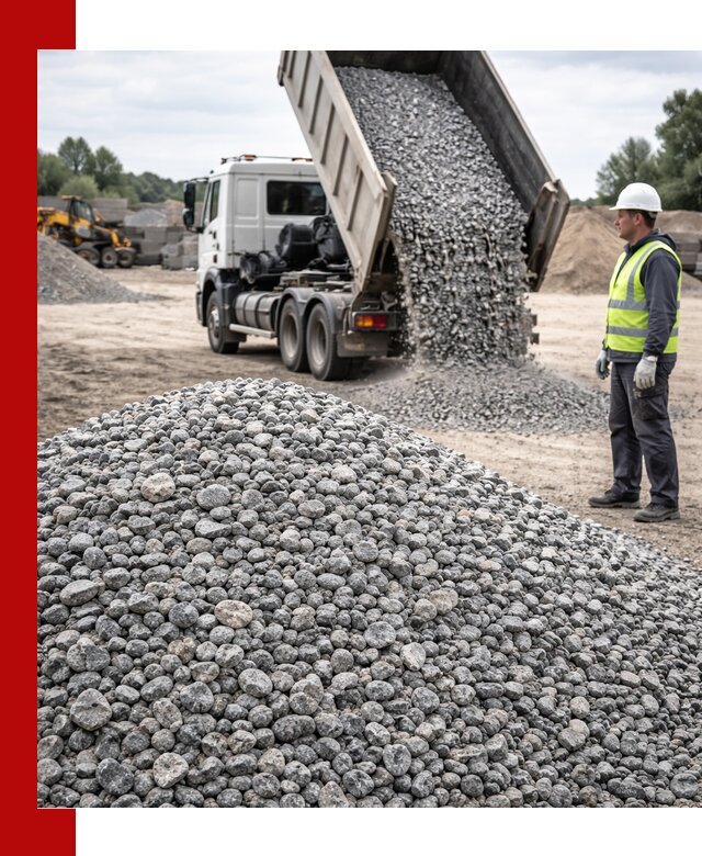 Доставка и продажа гранитного щебня фракции 5-20 в Петрозаводске