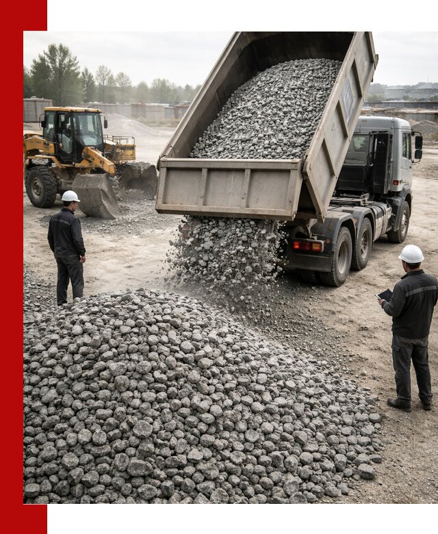 Доставка гранитного щебня фракции 20-40 в Петрозаводске