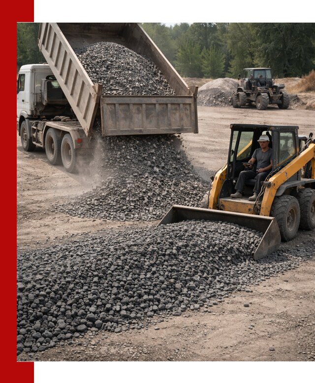 Гранитный щебень фракция 40-70 с доставкой в Петрозаводске
