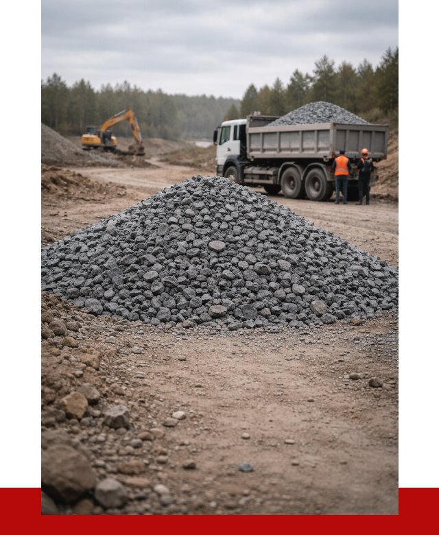 Щебень габбро диабаз фракция 40-70 в Петрозаводске от 2233 р-ПРОНЕРУДПтр