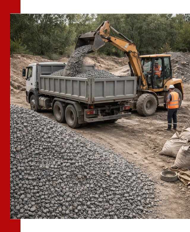 Доставка гравийного щебня в Петрозаводске оптом и в розницу