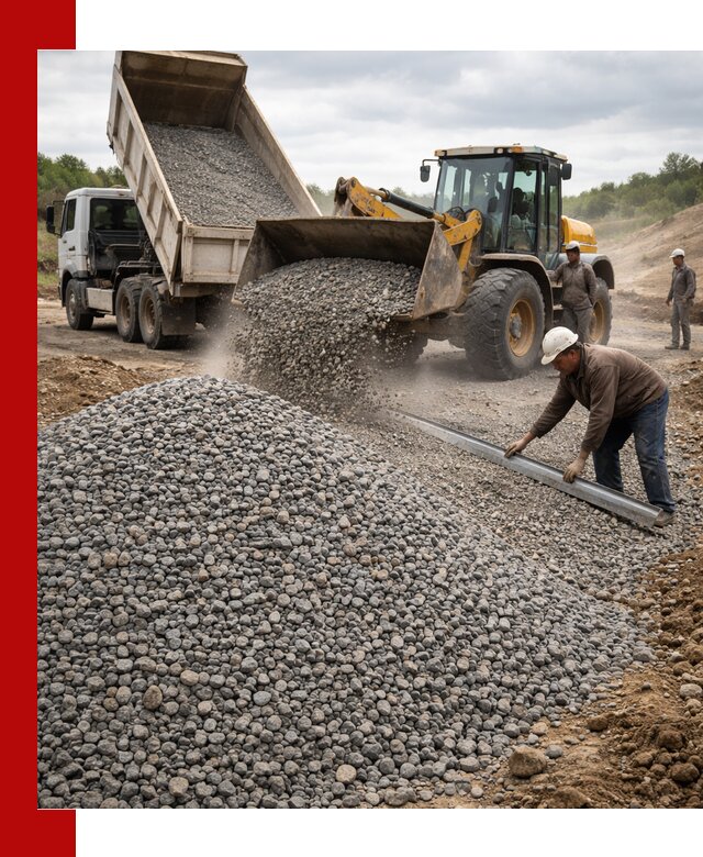 Гравийный щебень фракция 5-20 с доставкой в Петрозаводске