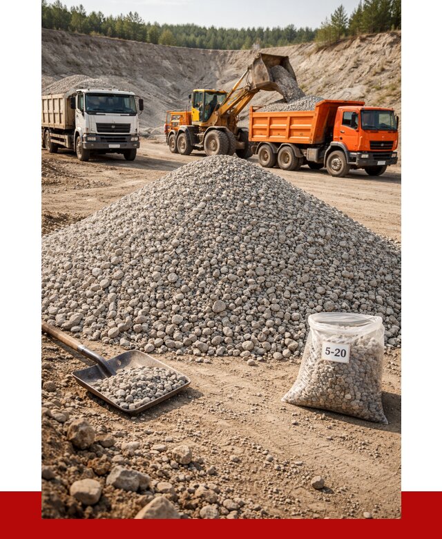 Доломитовый щебень фр. 5-20 в Петрозаводске от 4263 р. | ПРОНЕРУДПтр