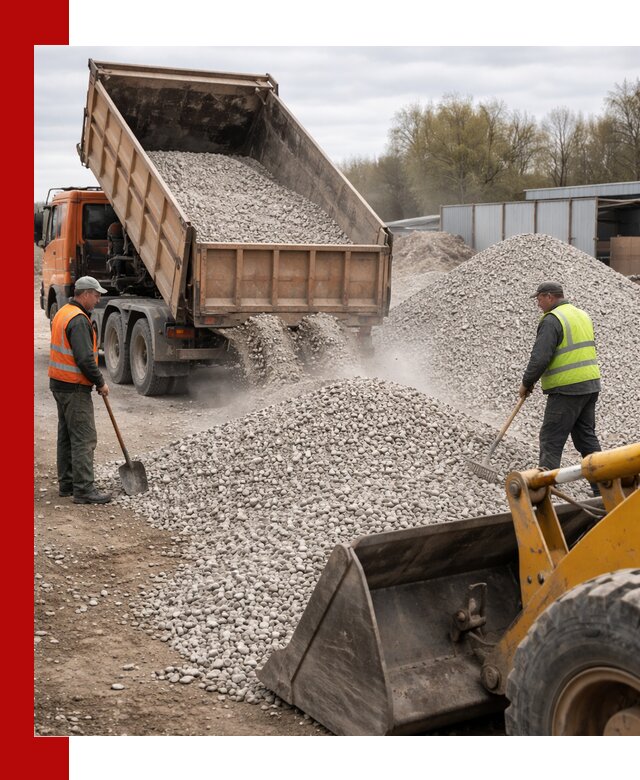 Доломитовый щебень фракции 5-20 с доставкой в Петрозаводске