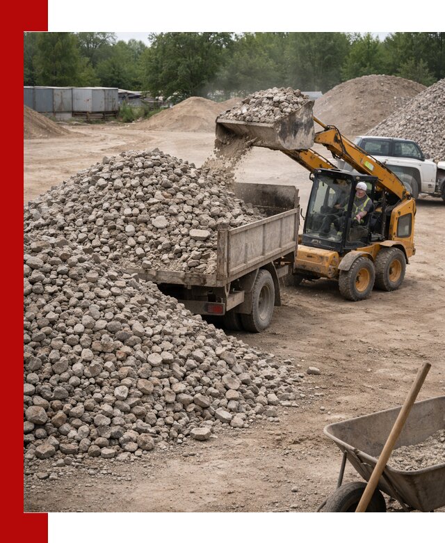 Доставка вторичного щебня в Петрозаводске для строительных работ