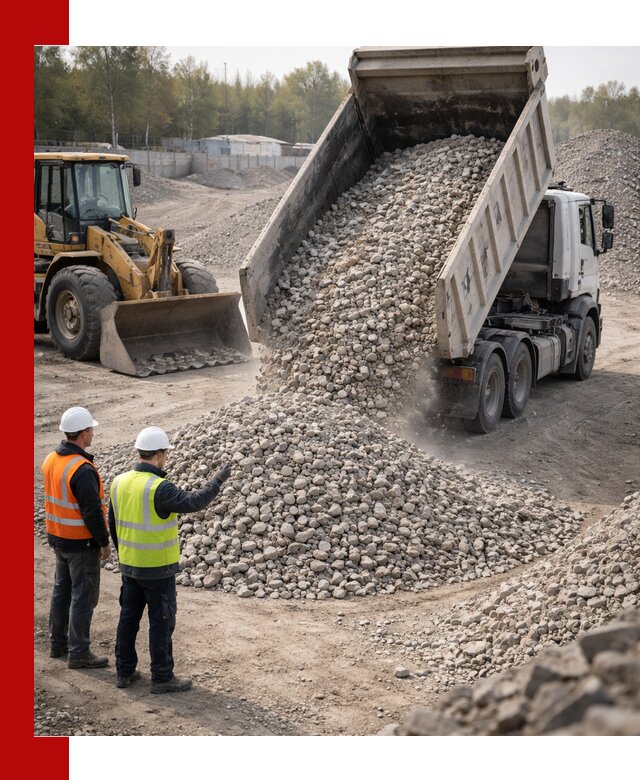 Вторичный щебень фракция 40–70 доставка в Петрозаводске