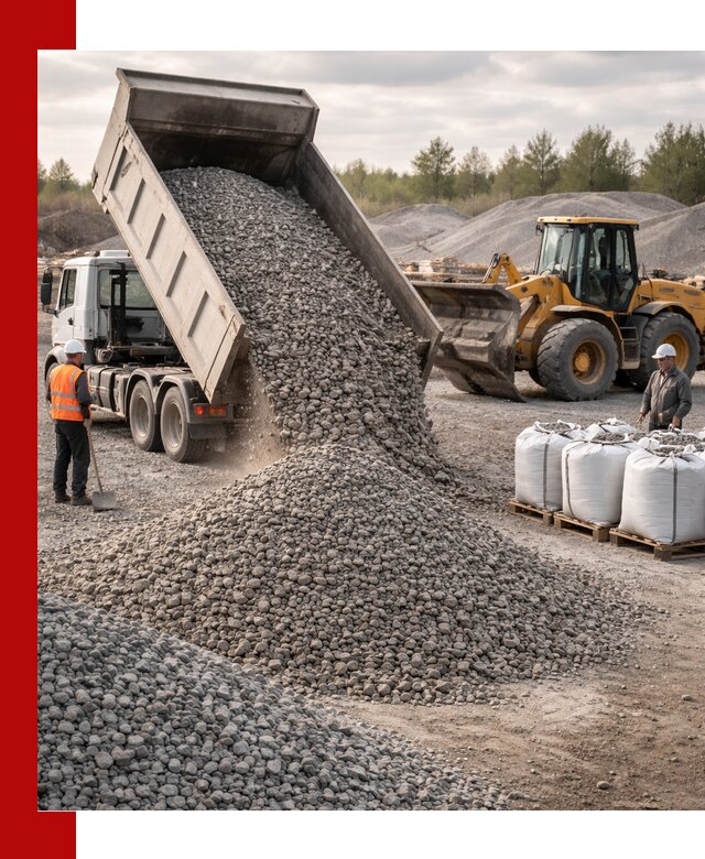 Бетонный щебень фракция 5–20 с доставкой в Петрозаводске