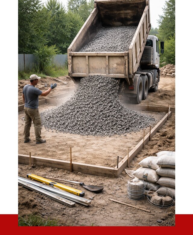 Купить щебень для фундамента в Петрозаводске от 4568 р. | ПРОНЕРУДПтр