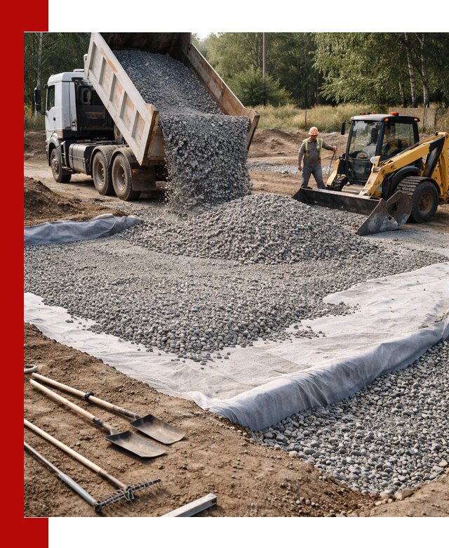 Щебень для фундамента с доставкой в Петрозаводске