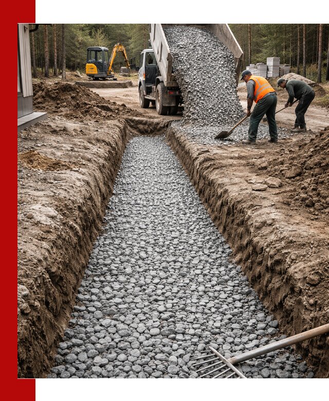 Щебень для дренажа с доставкой в Петрозаводске высокого качества