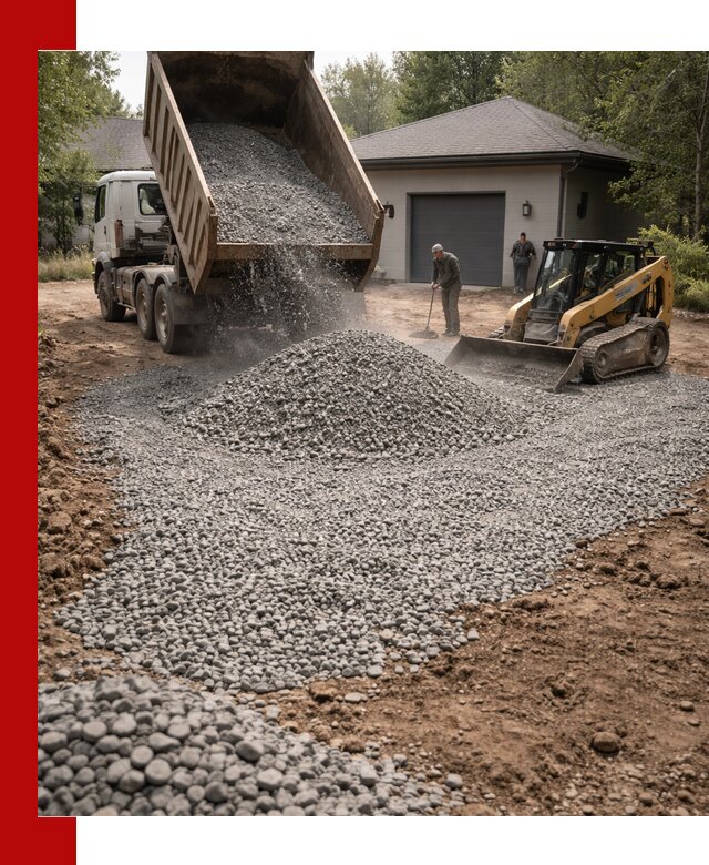 Щебень для парковки в Петрозаводске: доставка и укладка качественного материала