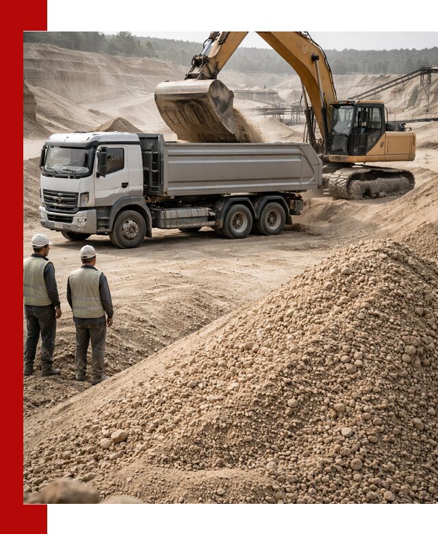 Карьерный крупнозернистый песок с доставкой в Петрозаводске