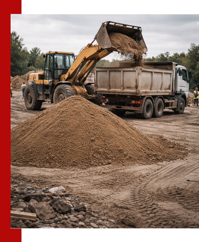 Доставка речного песка навалом в Петрозаводске быстро и выгодно