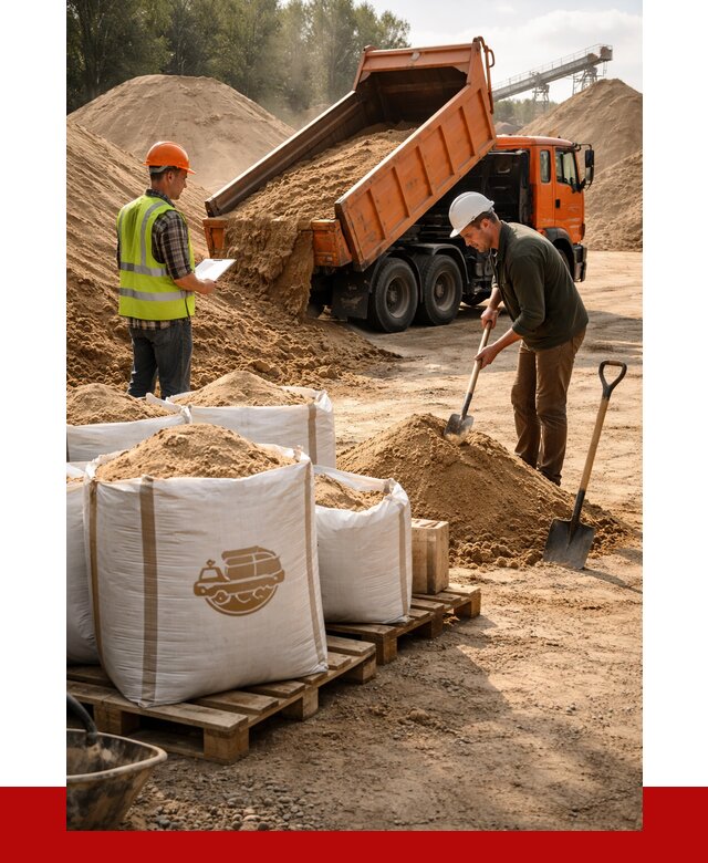 Строительный песок в Петрозаводске от 2233 р. с доставкой, ПРОНЕРУДПтр