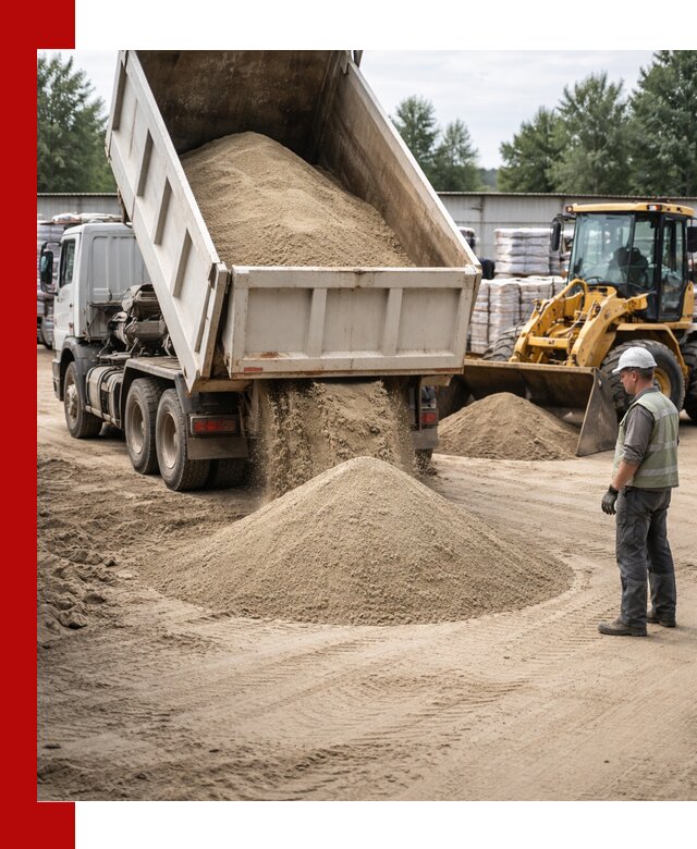 Поставка и доставка песка для бетона в Петрозаводске