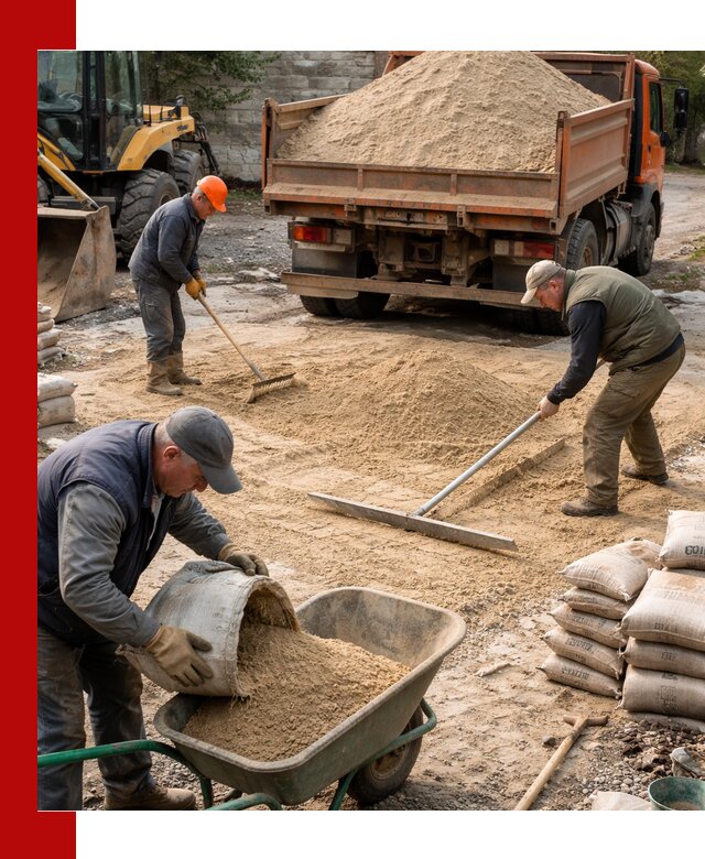 Поставка песка для стяжки в Петрозаводске с быстрой доставкой
