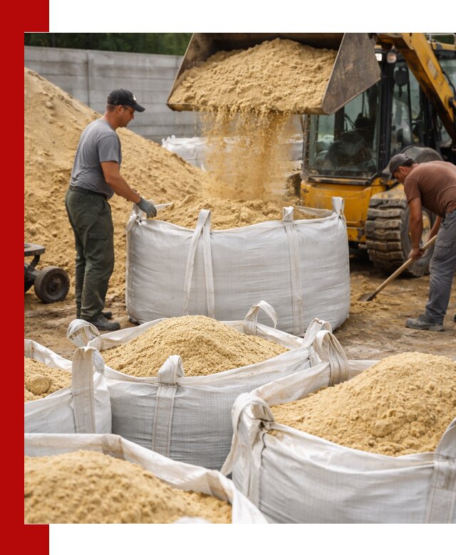 Поставка качественного песка для кладки в Петрозаводске