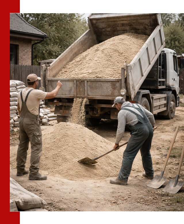 Песок для штукатурки с доставкой в Петрозаводске качественный и чистый