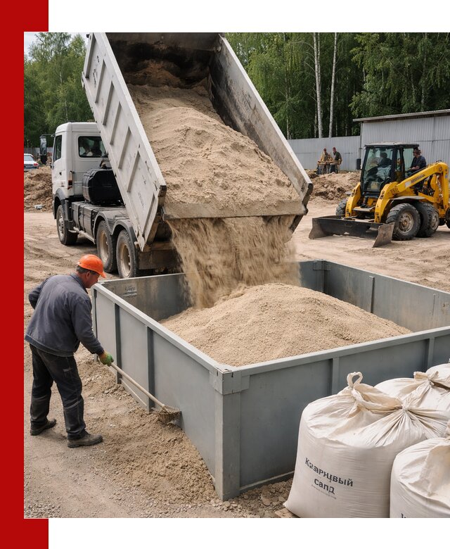 Кварцевый песок для фильтра в Петрозаводске — доставка и качество