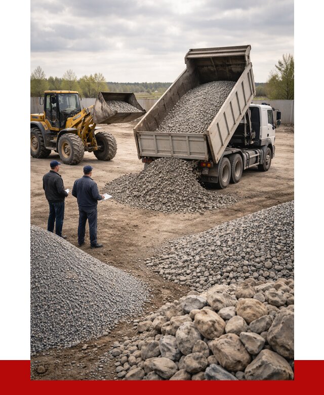 Гравий и камень с доставкой в Петрозаводске от 4263 р. - ПРОНЕРУДПтр