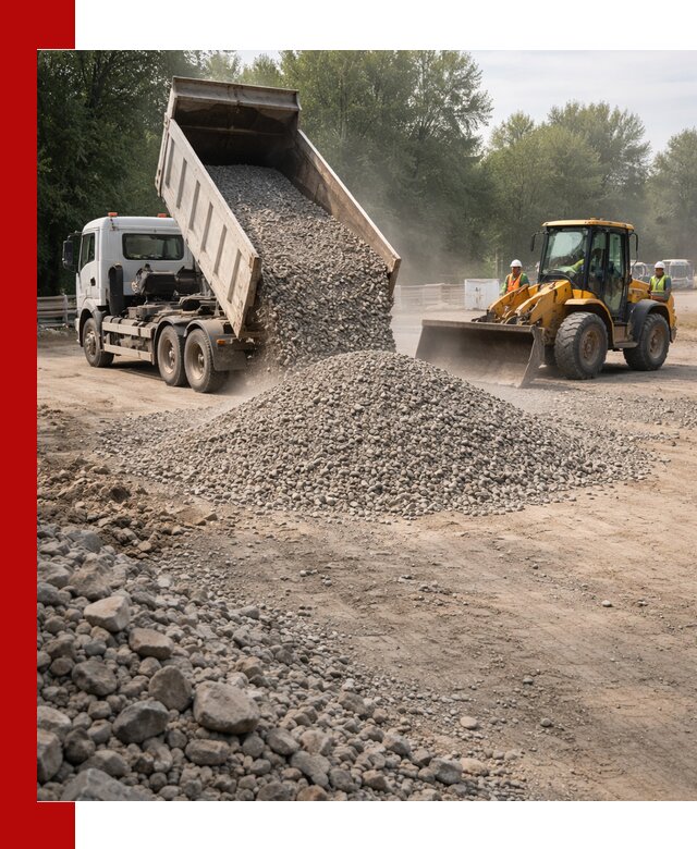 Гравий фракция 5–20 доставка в Петрозаводске оптом и в розницу