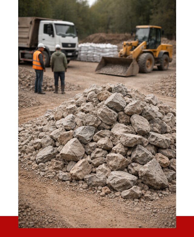 Купить бутовый камень с доставкой в Петрозаводске от 2335 р. | ПРОНЕРУДПтр