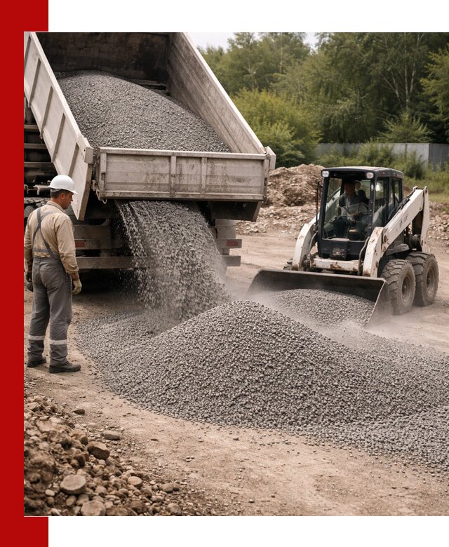 Доставка гравийного отсева 0-5 в Петрозаводске оптом и в розницу