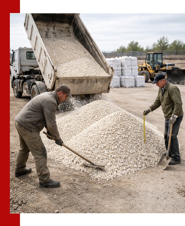 Мраморная крошка с доставкой и разгрузкой в Петрозаводске