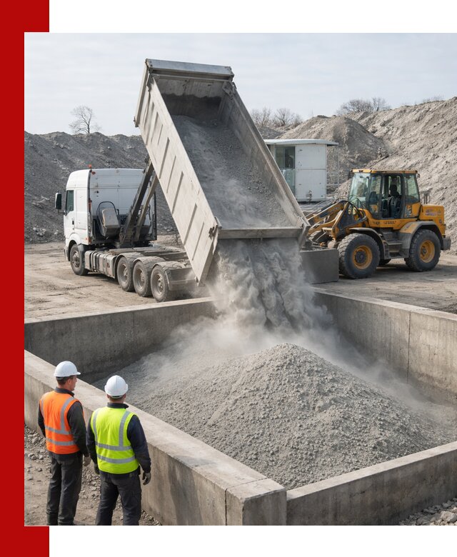 Доставка цемента навалом в Петрозаводске крупными партиями