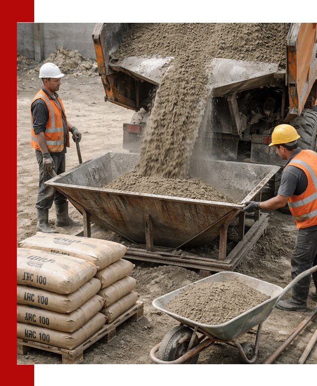 Доставка цементно-песчаной смеси М100 в Петрозаводске