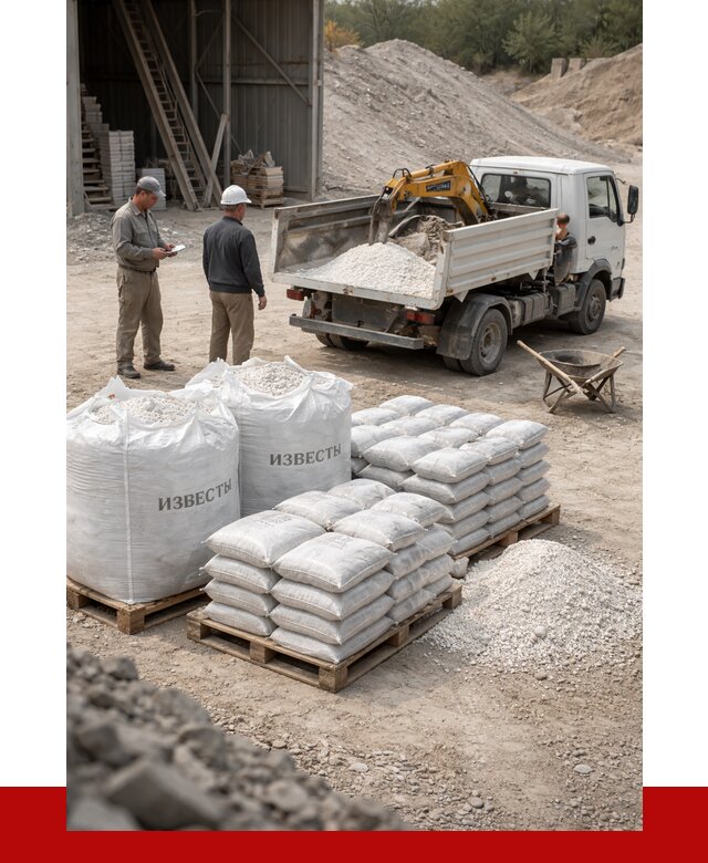 Известь строительная в Петрозаводске с доставкой от 4263 р. | ПРОНЕРУДПтр