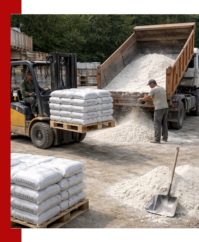 Доставка строительной извести оптом и в розницу в Петрозаводске