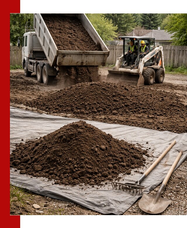 Грунт для отсыпки участка с доставкой в Петрозаводске