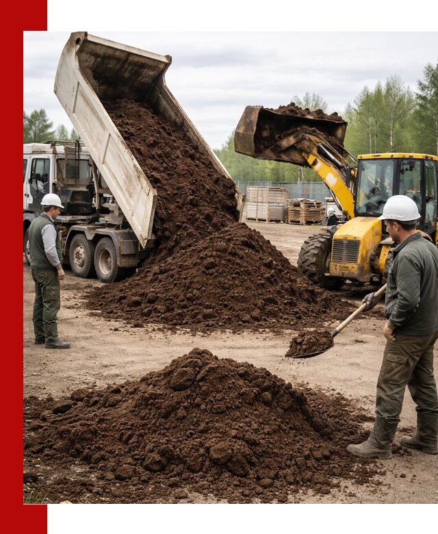 Доставка торфа оптом и в мешках в Петрозаводске