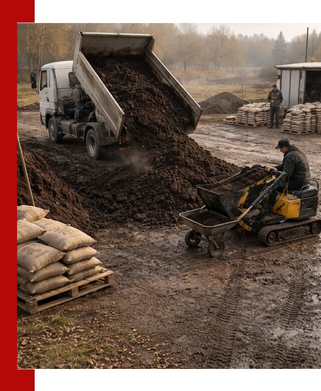 Кислый торф в доставке по выгодным ценам в Петрозаводске