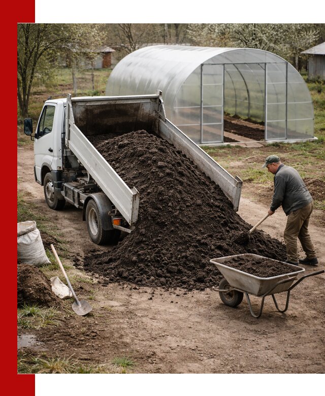 Чернозем для теплицы с доставкой в Петрозаводске