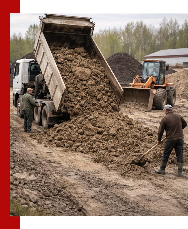 Доставка глин и суглинков в Петрозаводске оптом и вкрай