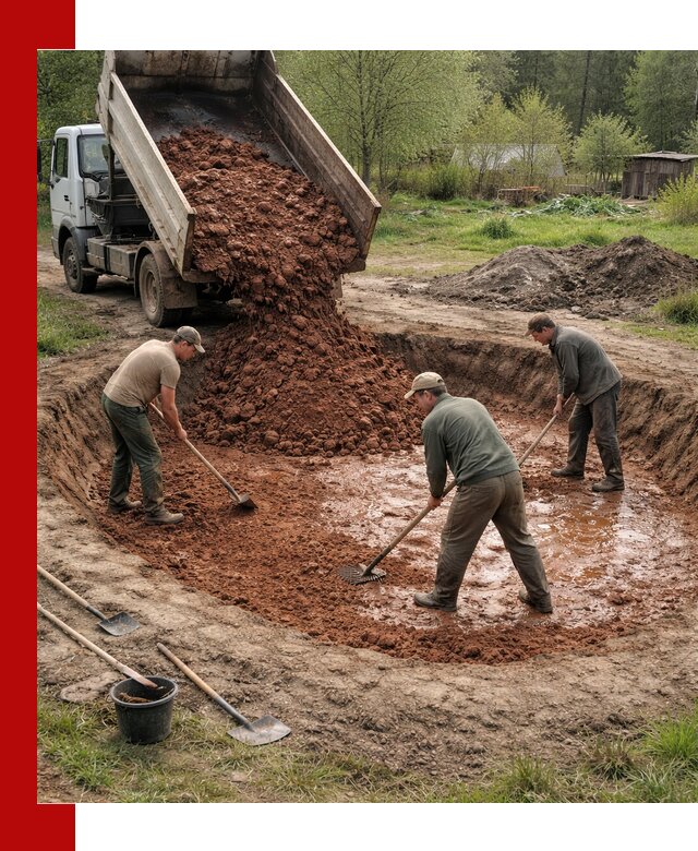 Купить качественную глину для пруда в Петрозаводске