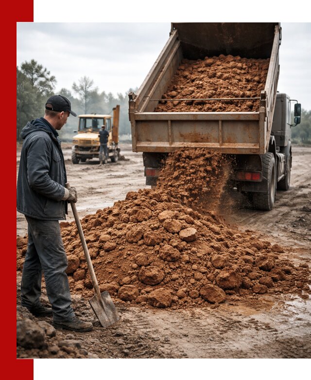 Глина для засыпки в Петрозаводске с доставкой самосвалами