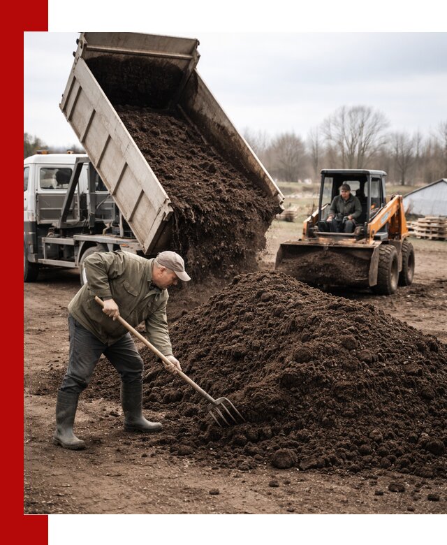 Доставка и продажа перегноя в Петрозаводске быстро и дешево