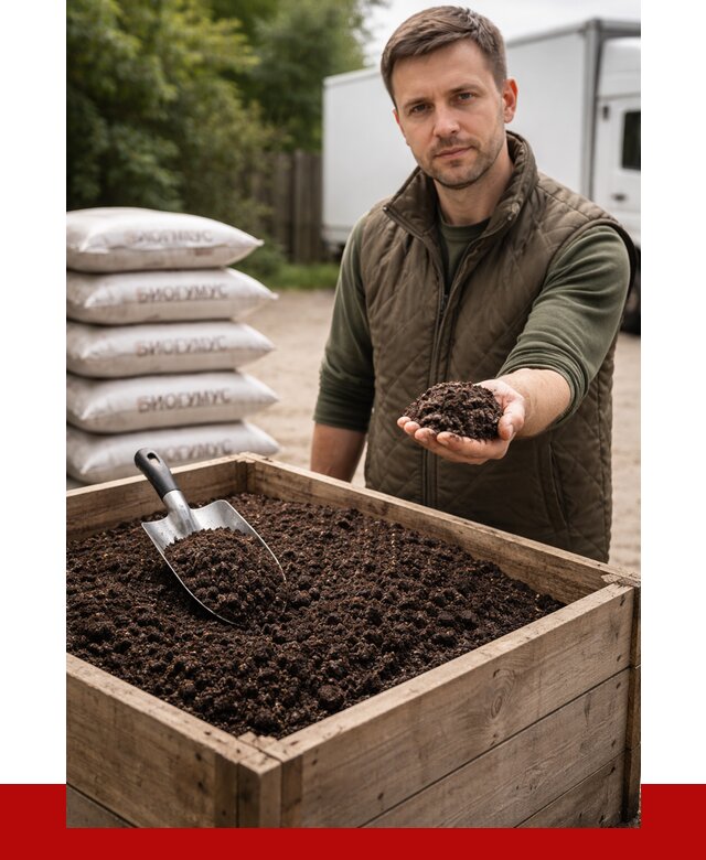 Купить биогумус в Петрозаводске с доставкой от 8628 р. за куб | ПРОНЕРУДПтр