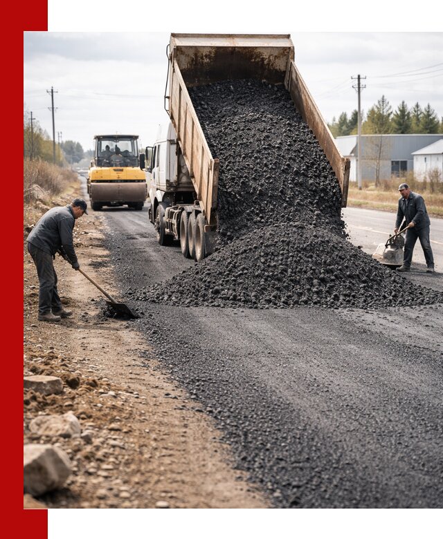 Асфальтовая крошка для дорог в Петрозаводске — поставка и доставка
