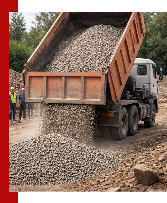 Доставка сыпучих материалов самосвалом в Петрозаводске быстро и надежно