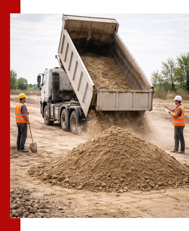 Доставка самосвалом 15 кубов в Петрозаводске за город и по городу