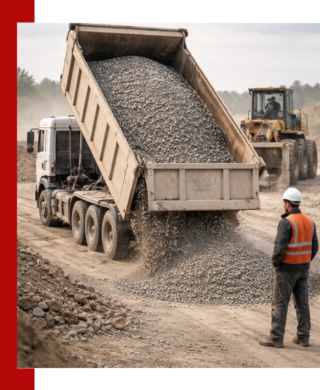 Доставка самосвалом 40 кубов цемента и сыпучих в Петрозаводске