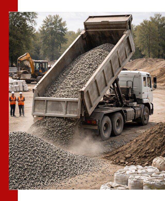 Аренда самосвала в Петрозаводске для доставки сыпучих и нерудных материалов