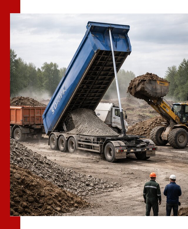 Аренда тонар 40 тонн в Петрозаводске с доставкой материалов